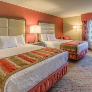 Two Queen Beds with Micro/Fridge